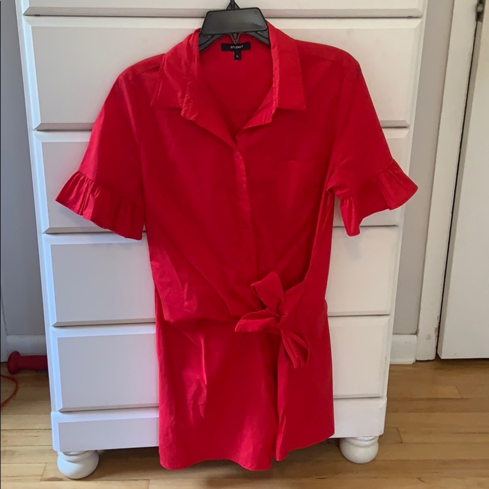 Red romper never worn